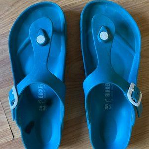 Teal Gizeh EVA Birkenstock size 38